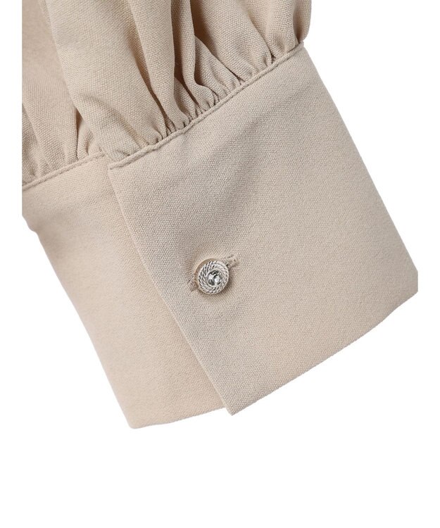 Green Parks ・ＥＬＥＮＣＡＲＥ　ＤＵＥ　イロイロ釦ピンタックブラウス Beige