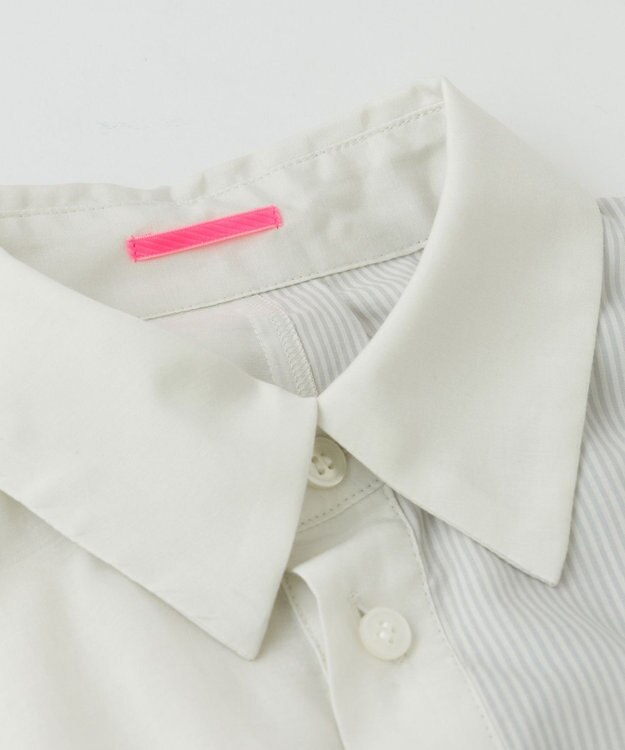 POLS MINIストライプ チュニック ライトグレイ