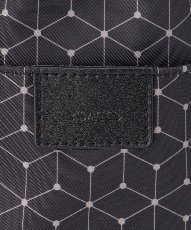 Y'SACCS キュービック×ポイントドット　2WAYトート＆ショルダー　Mサイズ ブラック