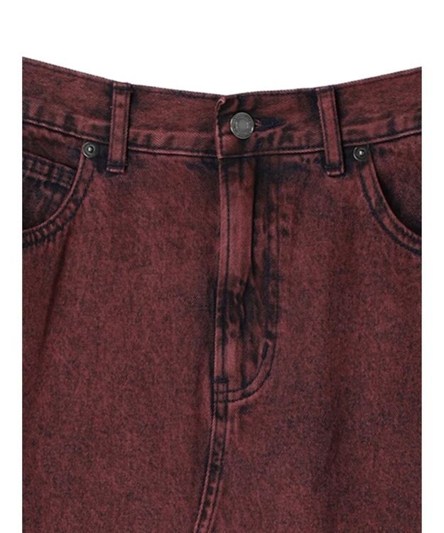 Green Parks ・ＳＵＧＡＲ　ＳＰＯＯＮ　カラーデニムスカート Red