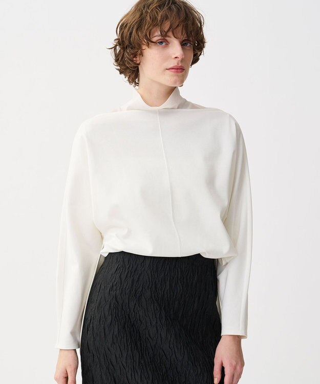 uncrave ダブルフェイスジャージー ドルマンスリーブトップス オフ