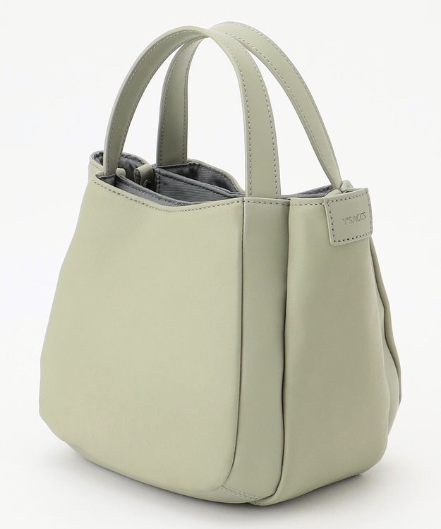 Y'SACCS イタリアンシープ 2wayラウンドトート ライトグリーン