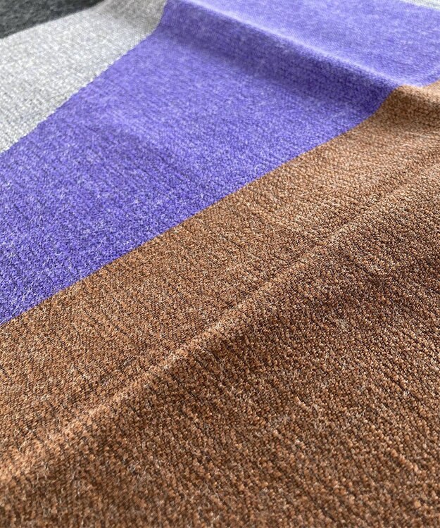 POLS ウールジャカードストール グリーン