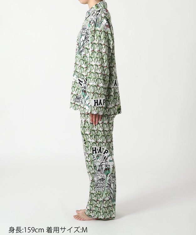 tsumori chisato SLEEP ツモリチサト パジャマ 長袖 長ズボン 夏 レディース UDT164 /ワコール グリーン