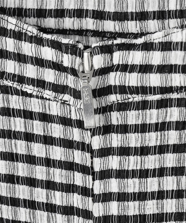 uncrave ギンガムチェック ジレブラウス ブラック×ホワイト