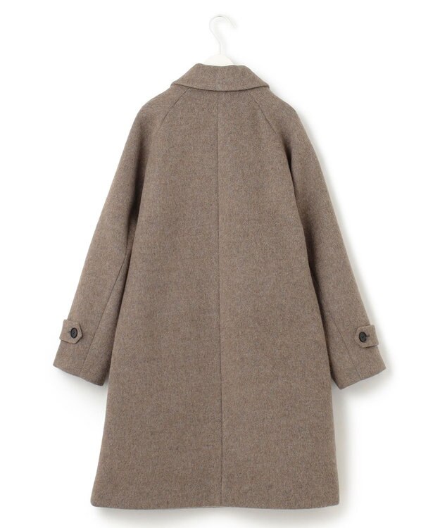 ICB ライトシャギーボンディング ステンカラーコート キャメル系