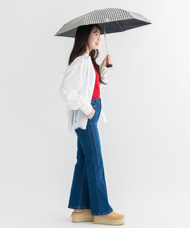 earth music&ecology earth×Wpc.コンパクト日傘 Black