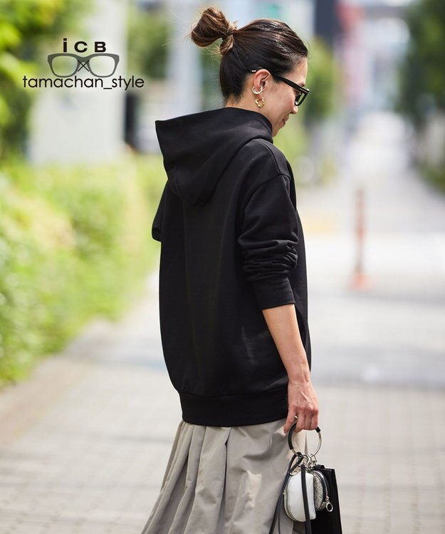 ICB 【ICB×tamachan_style コラボ 】パーカー ブラック系