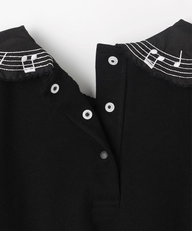 ANY KIDS 音符ブラウス ブラック