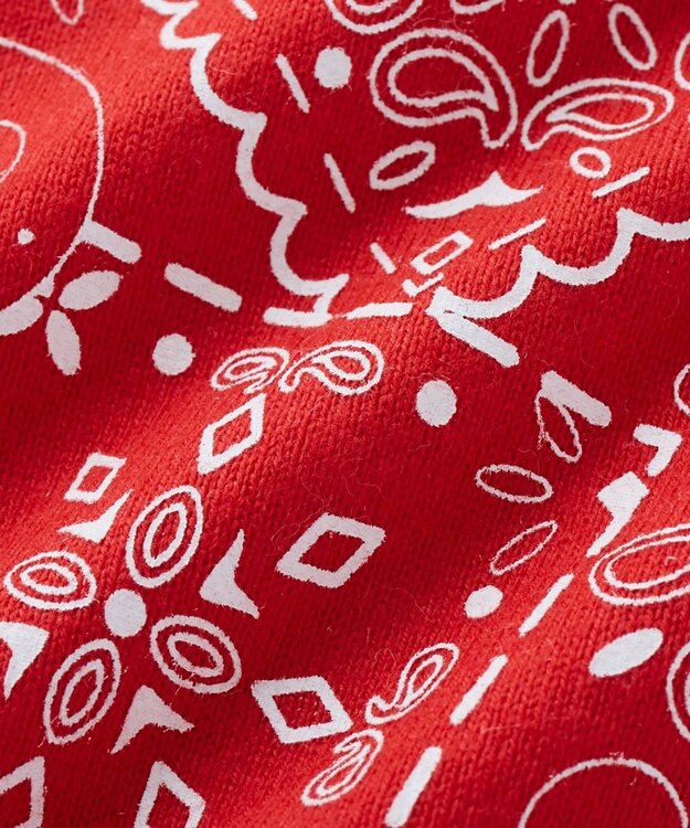 MIKI HOUSE HOT BISCUITS バンダナ風柄スタイ 赤