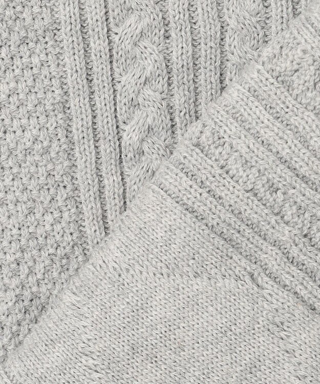 23区GOLF 【WOMEN】【洗える】コットンブレンド ニットベスト ライトグレー系