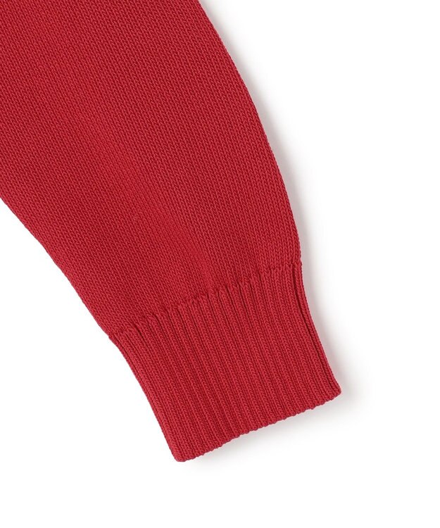 BEIGE， HELIODOR / マリンボタンクロップドカーディガン Red