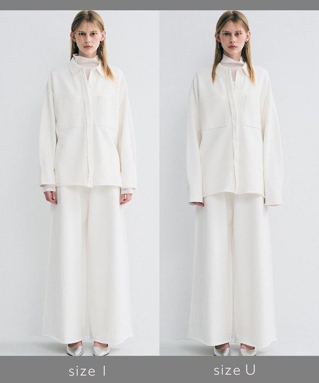 uncrave スウェットライクニット CPOシャツ オフ