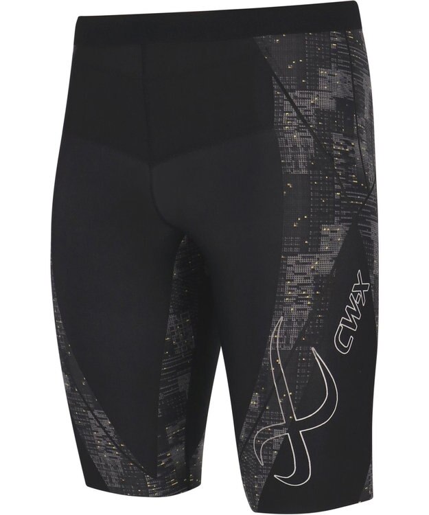 CW-X 【MEN】 CW-X メンズ スポーツタイツ ハーフ(ひざ上丈) 下半身サポート(股関節・腰・おしり・ふともも) マラソン 球技 HZO695 /ワコール シルバーグレー