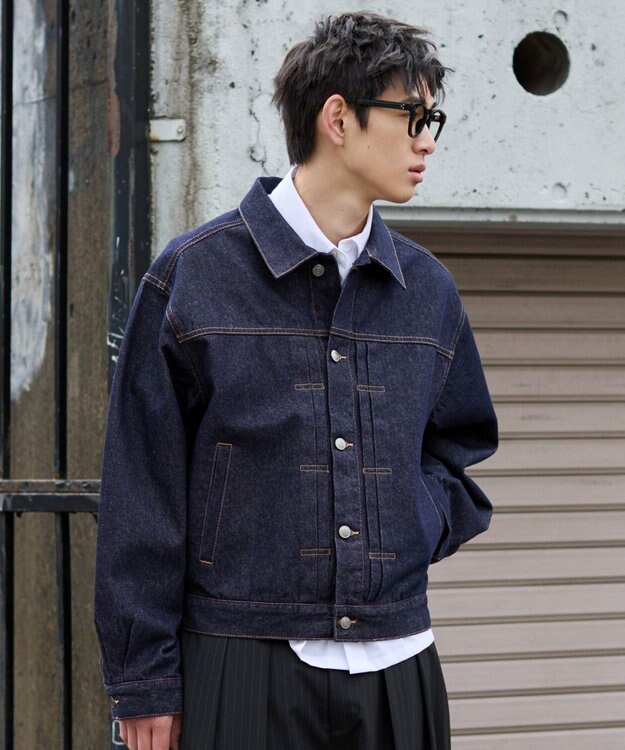 WEGO 【ユニセックス着用ITEM】リジットデニムジャケット デニムインディゴ