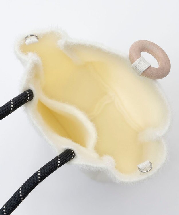 TRICOTE MINKY RING BAG／ミンキーリングバッグ 90WHITE