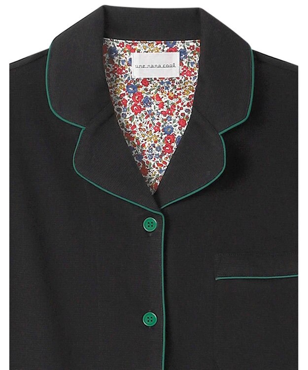 une nana cool 【綿100％】サーフニットパジャマ MADE WITH LIBERTY FABRIC BL