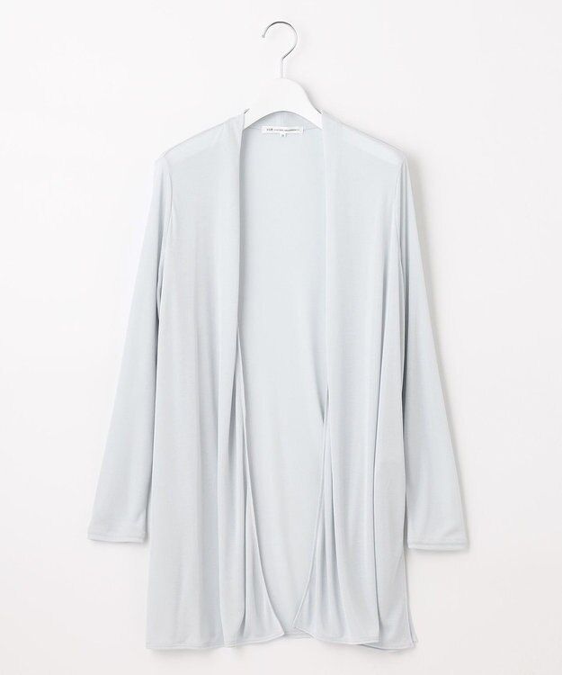 23区 【UVケア/接触冷感】マルチ機能 シアー ロング カーディガン ライトグレー系