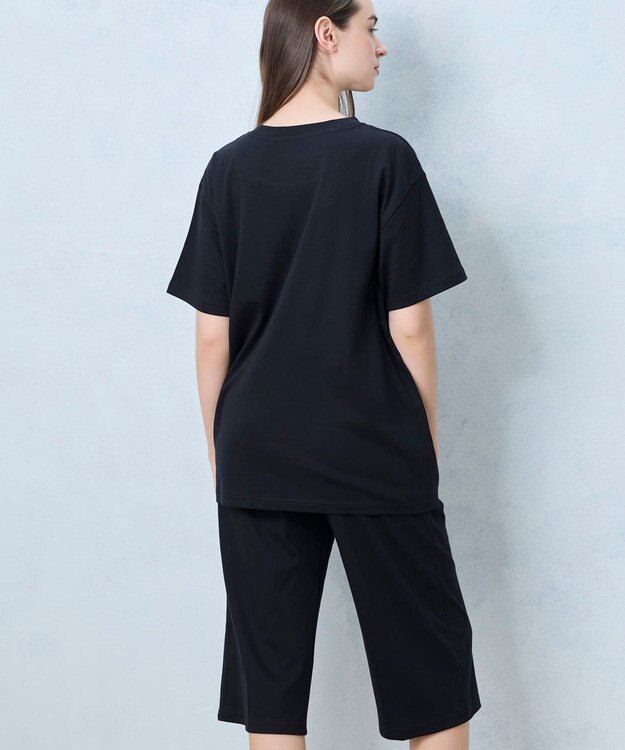 une nana cool 【綿100％】なめらかシルケットスムース半袖パジャマ MADE WITH LIBERTY FABRIC BL