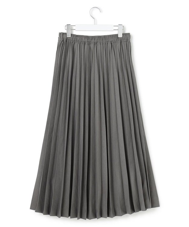J.PRESS YORK STREET 【WOMEN】ロングプリーツスカート グレー系