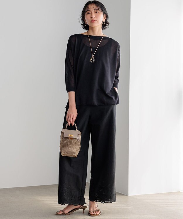 23区 【CLASSY.6月号掲載】ホーンリング ネックレス ベージュ系