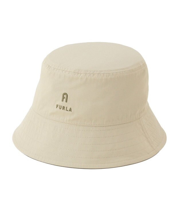 MOONBAT FURLA(フルラ)リバーシブルバケットハット 帽子 無地 UVカット 手洗い可能 オリーブグリーン