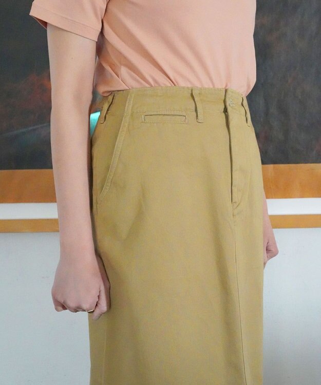 caqu M45 Chino skirt キレイめチノスカート khaki
