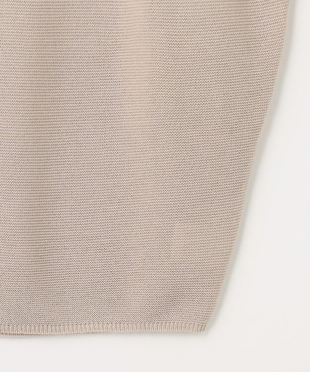 ANY 【洗濯機可能/アンチピリング/UVケア】アクリルガーターコクーンニット サンドベージュ