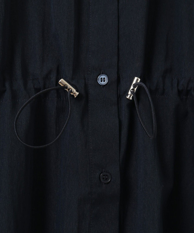 Green Parks ミディ丈ミリタリーシャツワンピース Dark Navy