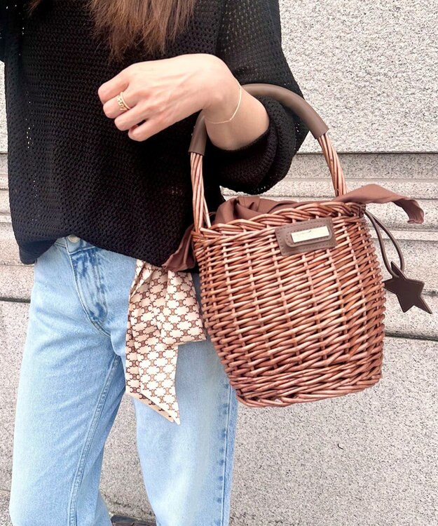 LA BAGAGERIE LA BAGAGERIE×Chiyo カゴバッグ チョコ