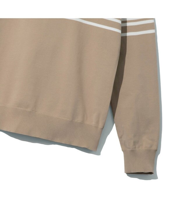 ZERO HALLIBURTON 【セットアップ可能】 ホールガーメントモックネックロングシャツセーター ZHG-W4A 7b 82878 ゴルフウェア ベージュ