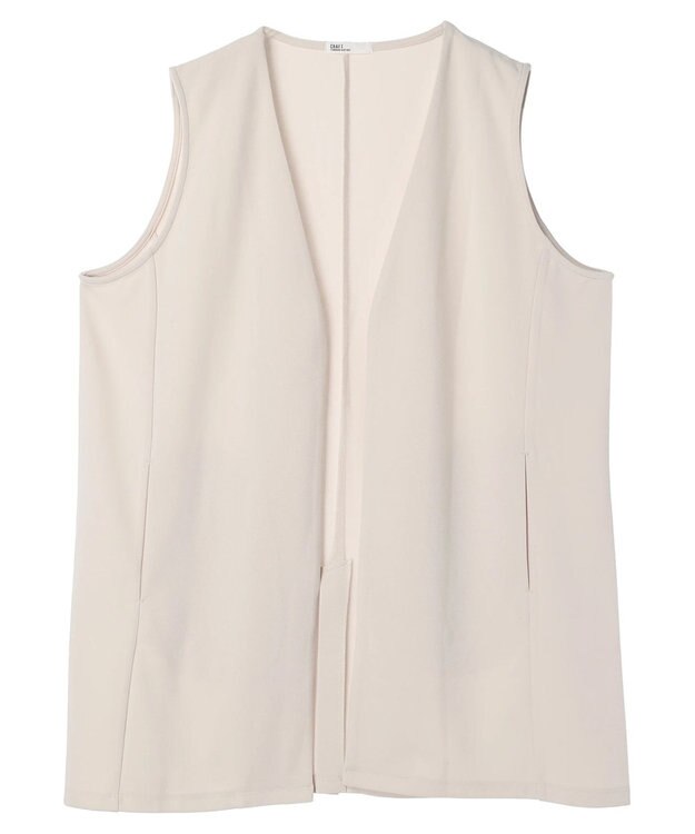 CRAFT STANDARD BOUTIQUE ジョーゼットロングジレ Ivory