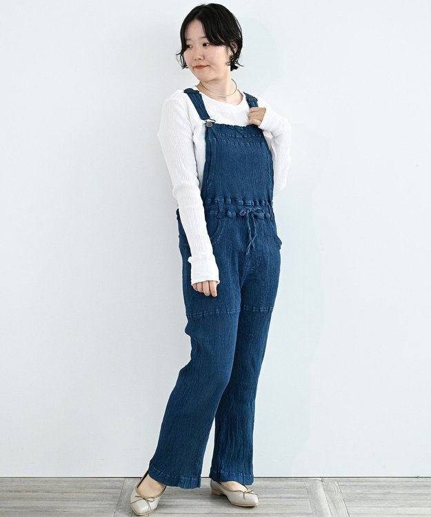 crêprie tsumori chisato creperie INDIGO JUMPSUIT クレプリ インディゴサロペット INDIGO NAVY