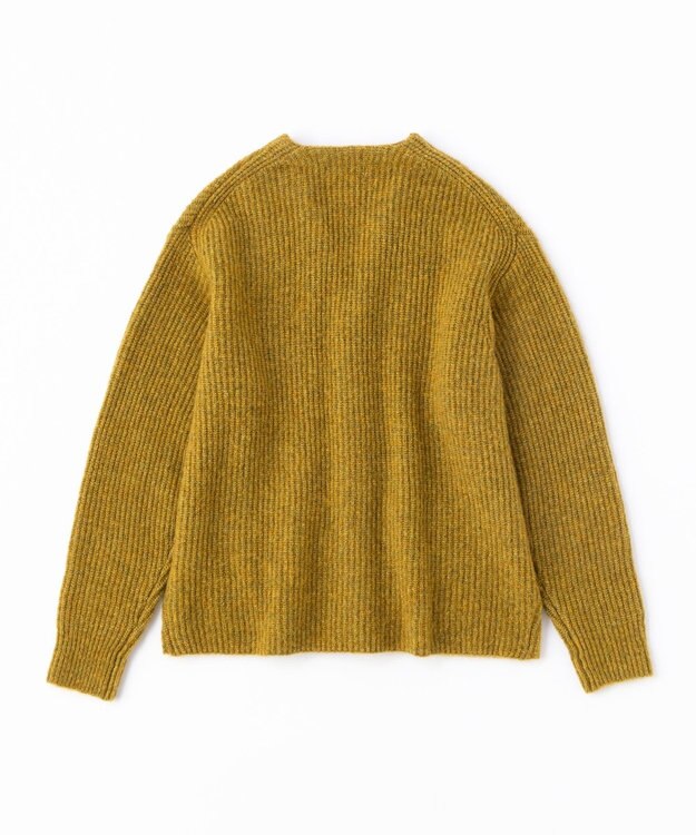 UNFILO MENS 【男女兼用】へアリー ニットカーディガン イエロー