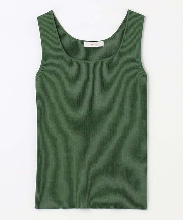 ANY 【洗濯機可能】タンクトップリブニット リーフグリーン