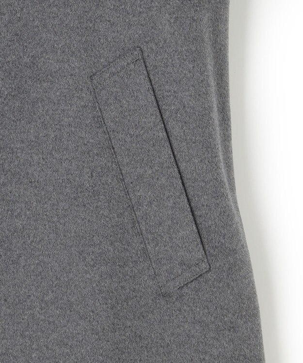 J.PRESS MEN ウールカシミヤビーバーステンカラーコート ライトグレー系
