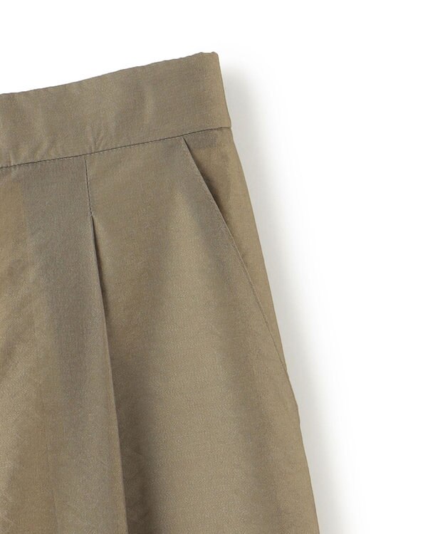 uncrave シアーオーガンジー ワイドパンツ カーキベージュ