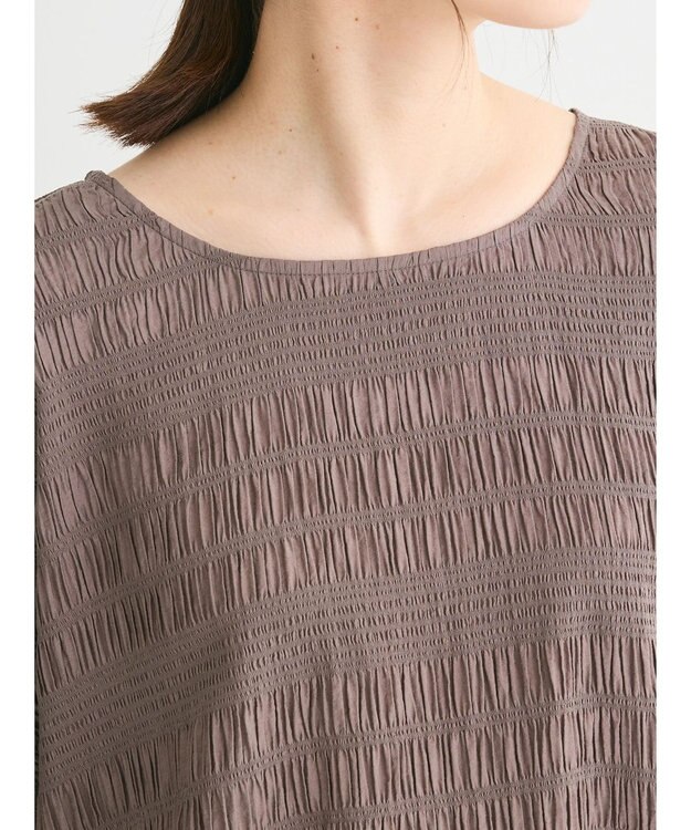 Green Parks ドロスト表面感プルオーバー Charcoal Gray