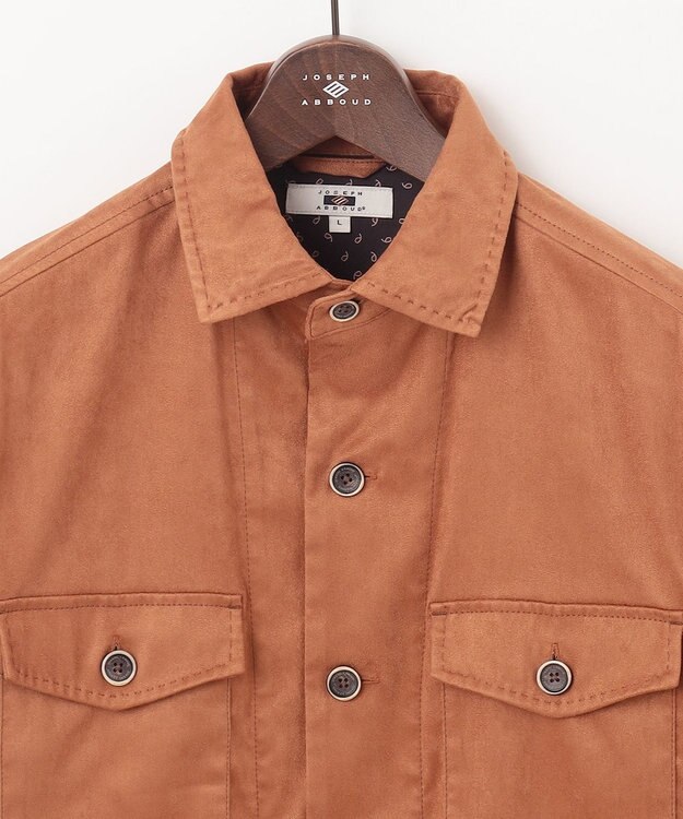 JOSEPH ABBOUD 【キングサイズ】ナチュラルダイスウェード オレンジ系