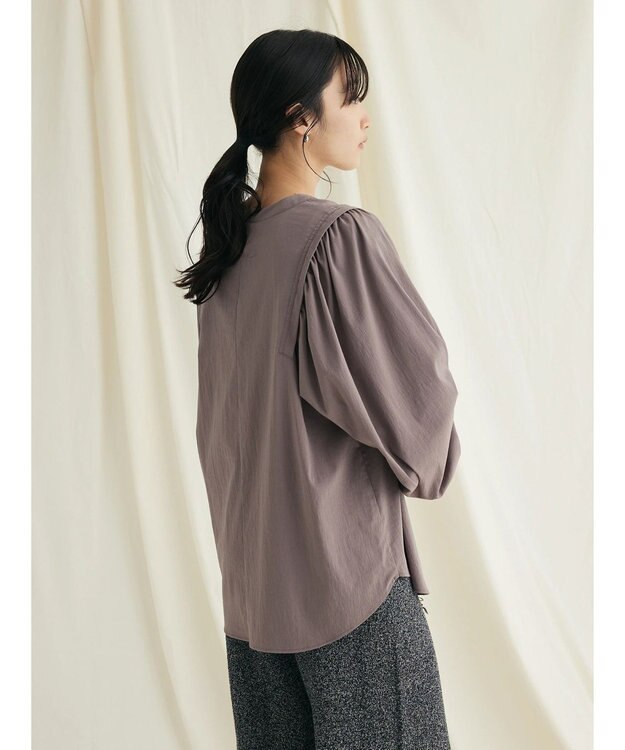 CRAFT STANDARD BOUTIQUE レーヨンデシンドルマンブラウス Mocha