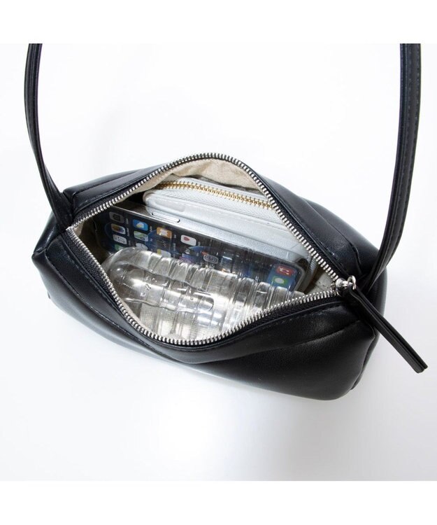 UNBILLION カシュカシュ cachecache / ミニキューブポーチ付きショルダー ブラック