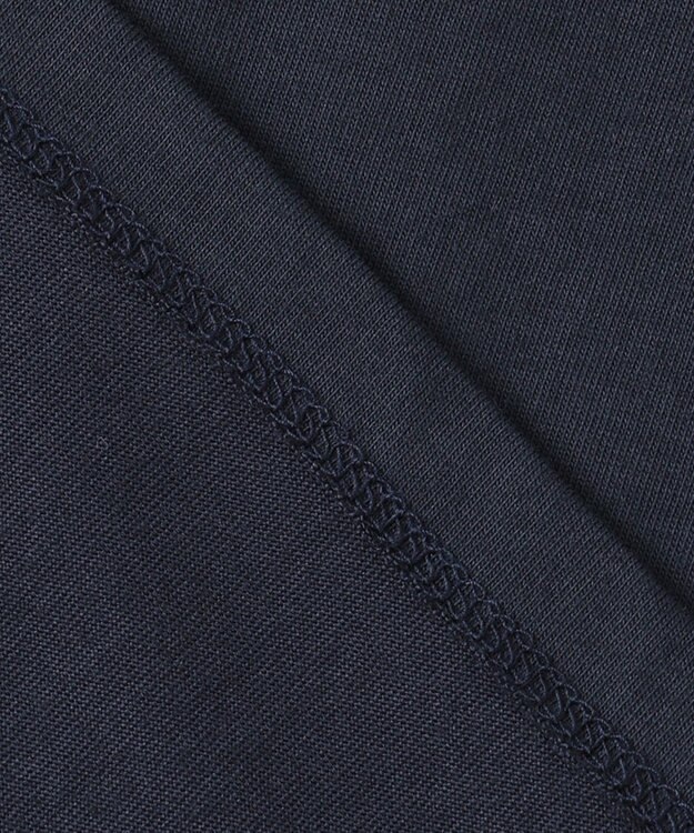 ANY SIS 【美人百花6月号掲載】フレンチスリーブロゴ Tシャツ ネイビー