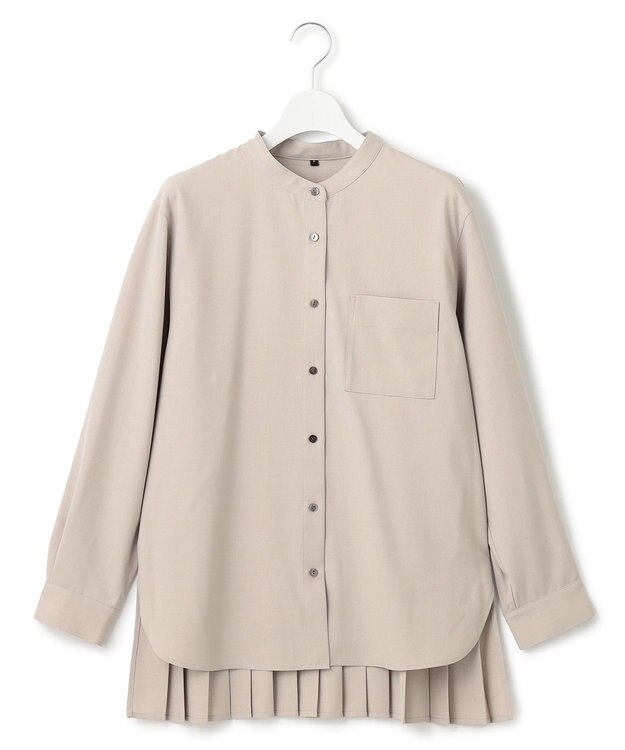 J.PRESS YORK STREET 【WOMEN】バックプリーツ ブラウス ベージュ系