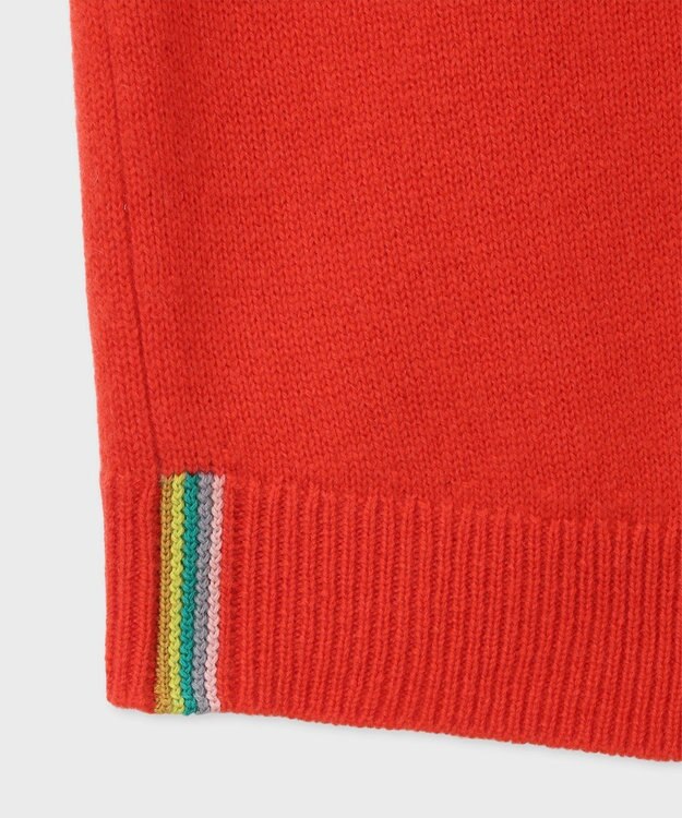 Paul Smith インターシャ ストライプ ベスト オレンジ