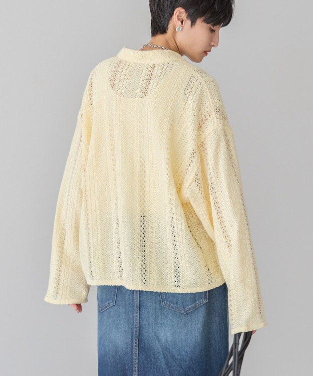 AMERICAN HOLIC Ｗポケットレースシャツ Light Yellow