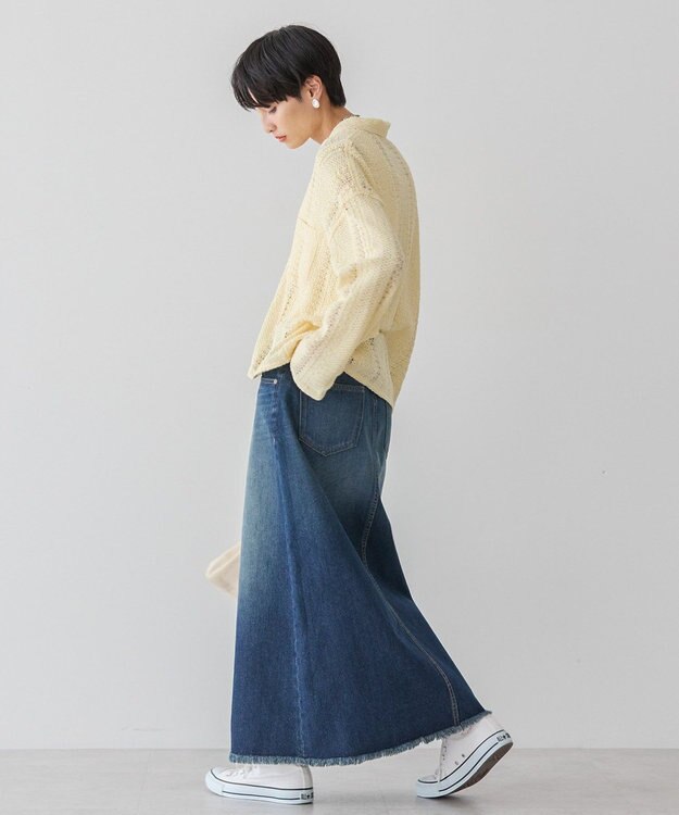 AMERICAN HOLIC Ｗポケットレースシャツ Light Yellow