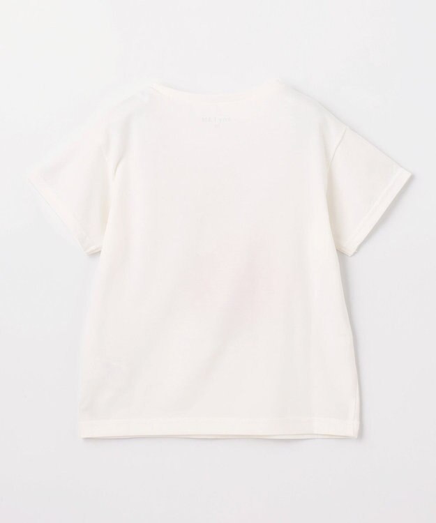 ANY KIDS 接触冷感 ミラクルプリント Tシャツ ホワイト×イチゴ