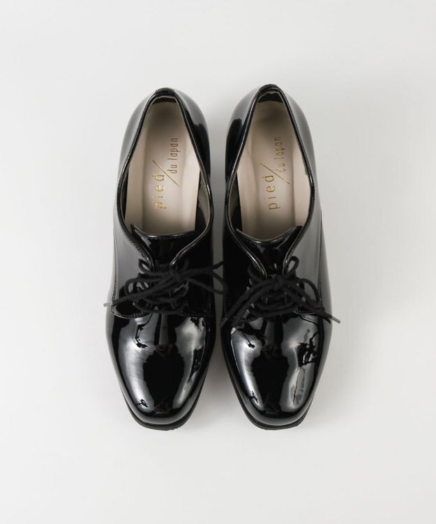 BONTRE 【pied du lapan/ピエドラパン】レースアップヒールシューズ/50750ZI ブラックエナメル