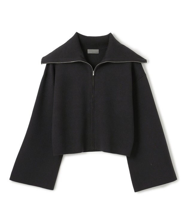 uncrave カシミヤブレンドニット ジップアップブルゾン ブラック