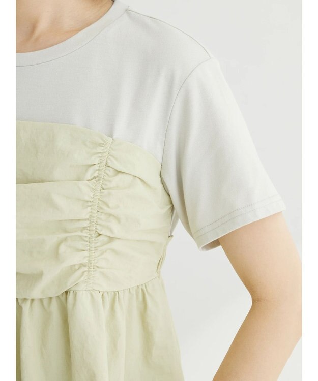 Green Parks ミディ丈ビスチェドッキングプルオーバー Light Green